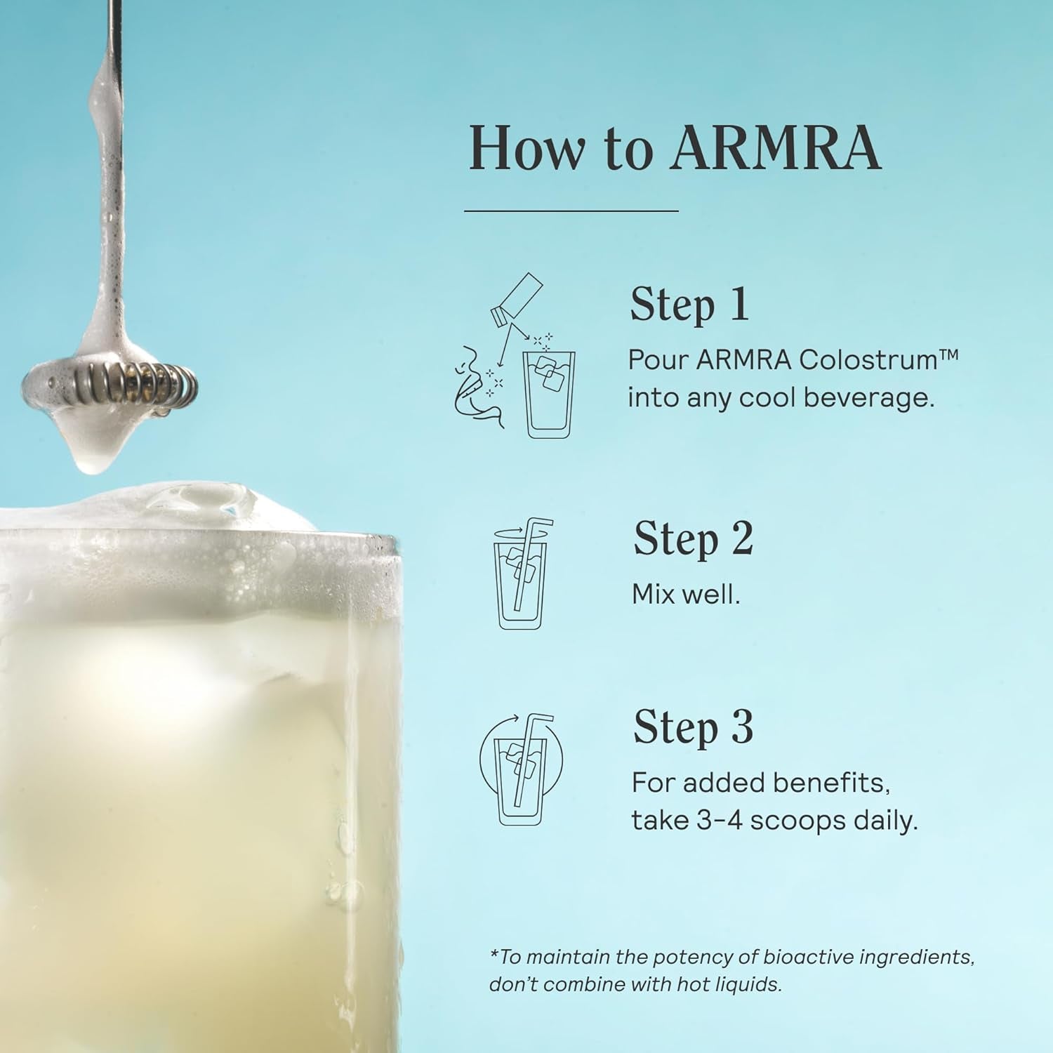 ARMRA Colostrum Powder Unflavored – Gut Health, Immunity & Skin Support | Bovine Colostrum Concentrate | 400+ Bioactives | Keto & Gluten Free | 120 Servings