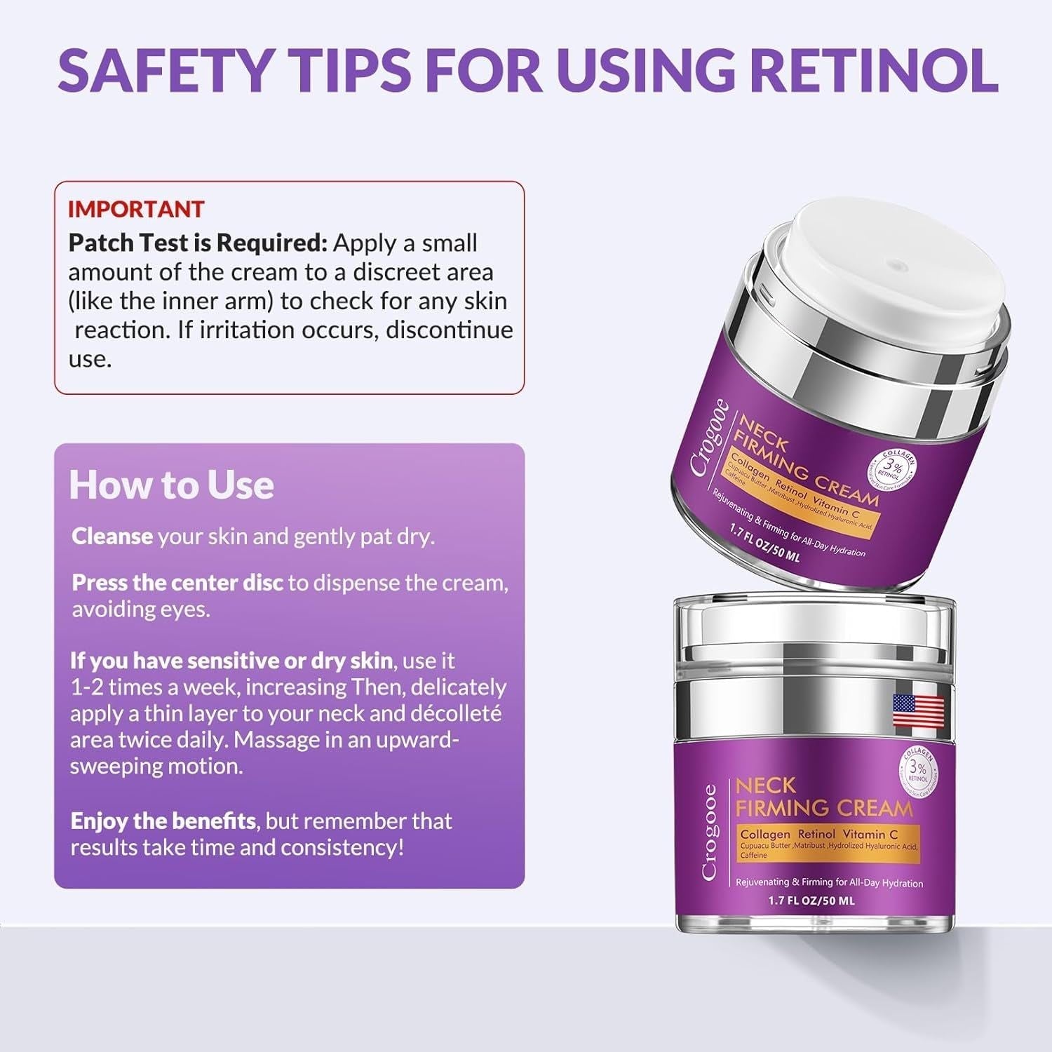 YTDB Neck Firming Cream – 50ml | Advanced Retinol & Collagen Tightening Formula
