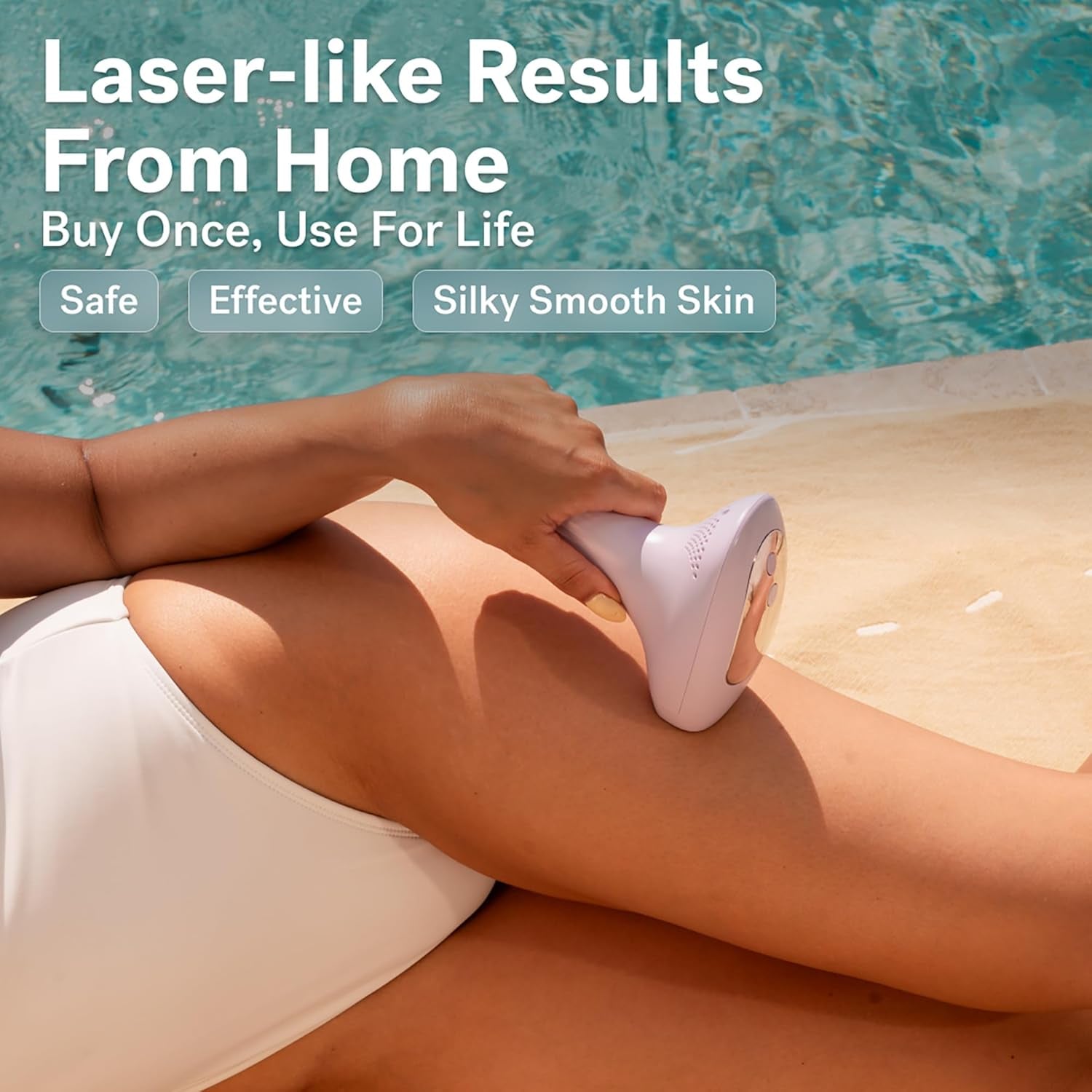 MICHAEL TODD BEAUTY - LUMOS Laser IPL Hair Removal Device for Women and Men, 50°F Coolmax Technology, 999,999 Flashes, 3 in 1 with Skin Sensor for Nearly Painless, Permanent Hair Removal