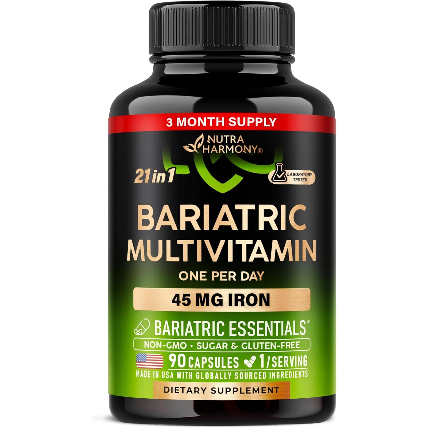NUTRAHARMONY Bariatric Multivitamin — All-in-One Post-Surgery Supplement | Comprehensive Nutrient Support for Bariatric Patients