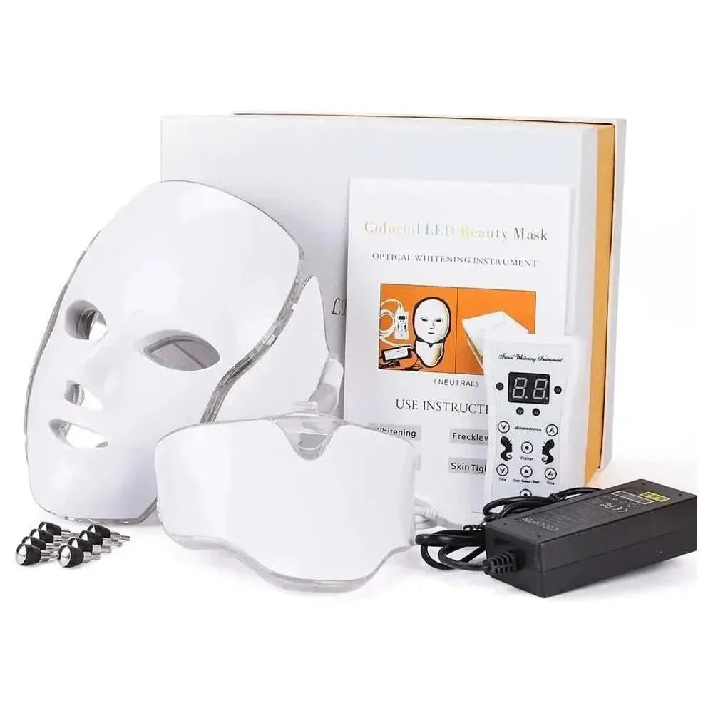 Foreverlily 7 Colors LED Facial Mask – Advanced LED Light Therapy for Radiant & Youthful Skin - Glam Global UKForeverlily