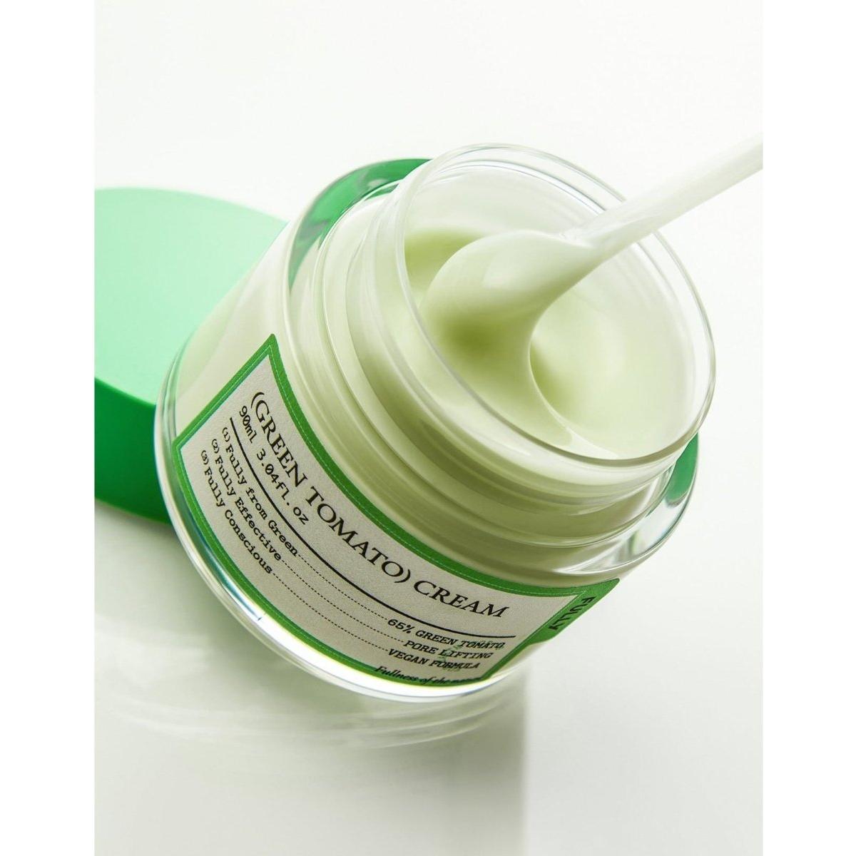 FULLY GREEN TOMATO CREAM – Vegan Moisturizing Cream & Sleeping Pack for Pore Tightening & Skin Elasticity (90ml) - Glam Global UKFULLY