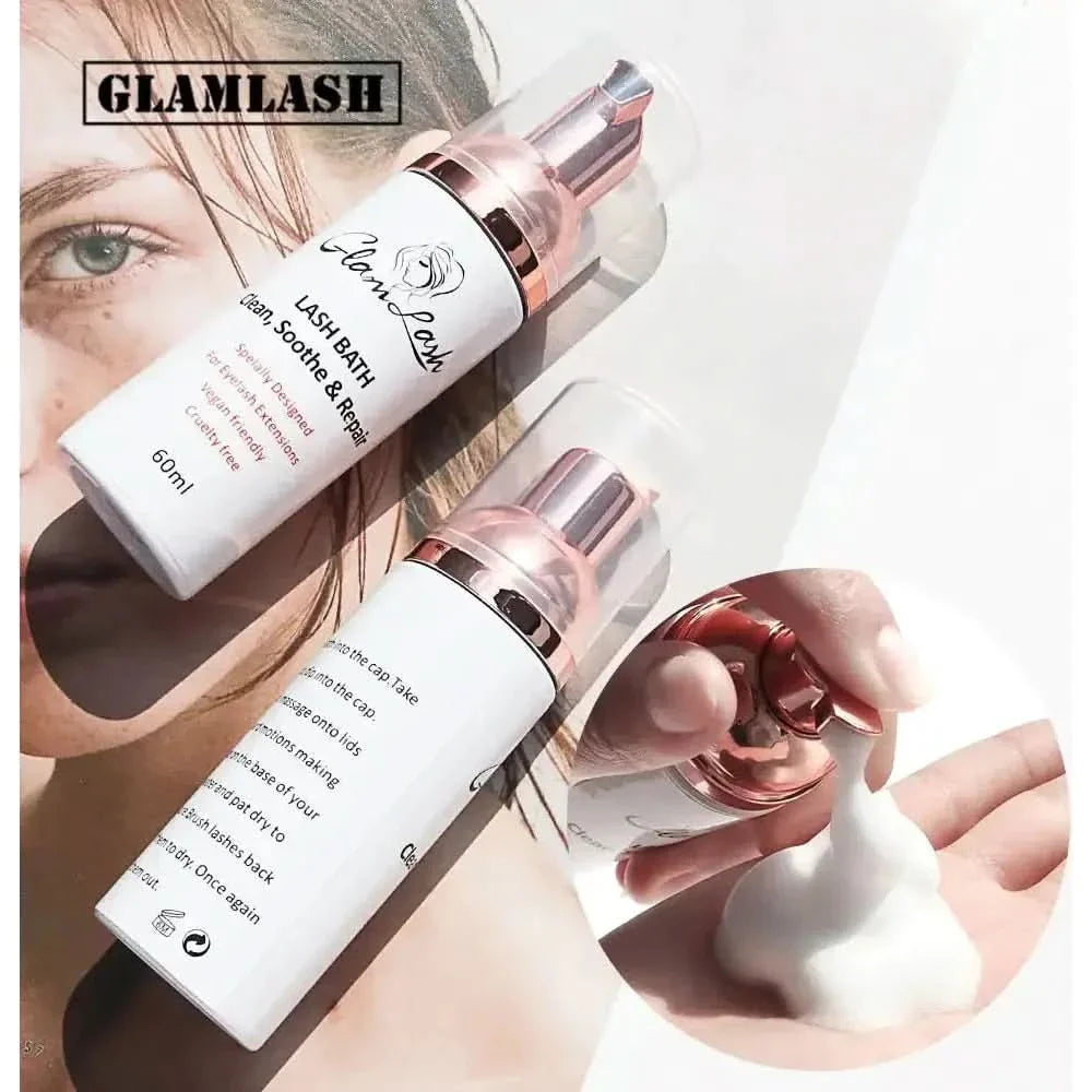 GLAMLASH 60ml Eyelash Foam Cleanser Shampoo - Glam Global UKGlam Global UK