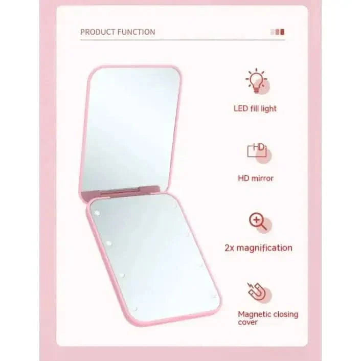 GlowFold LED Makeup Mirror - Glam Global UKGlam Global UK