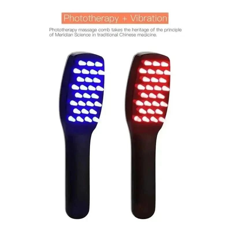 GlowHair Therapy Comb | 3 - in - 1 Phototherapy LED Massage Comb for Scalp Health - Glam Global UKGlowHair