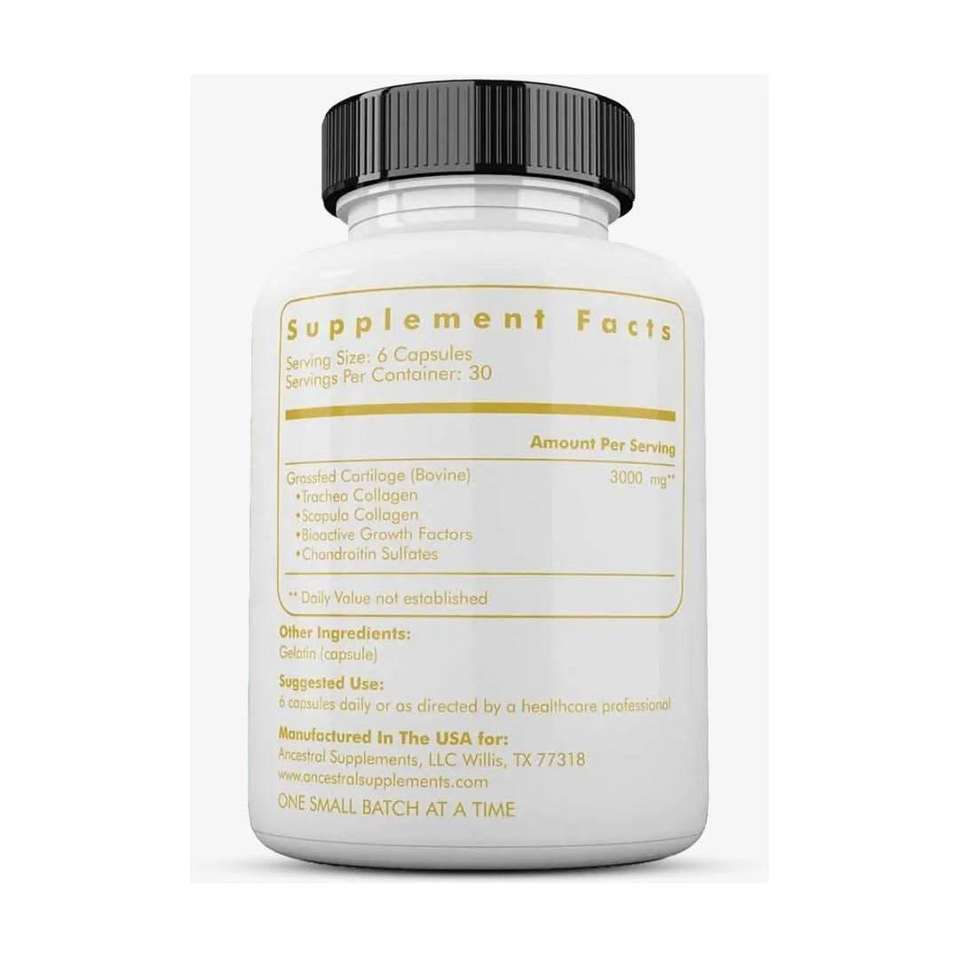 Ancestral Supplements Grass Fed Beef Living Collagen - 180 Capsules - Glam Global UKAncestral Supplements