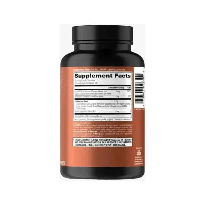 Ancient Nutrition Grass - Fed Liver - 180 Capsules - Glam Global UKAncient Nutrition