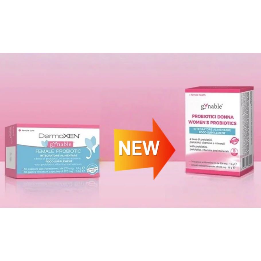 DERMOXEN Gynable Probióticos Femeninos – 30 Cápsulas | Protección de Triple Vía para la Salud Vaginal, Urinaria e Intestinal