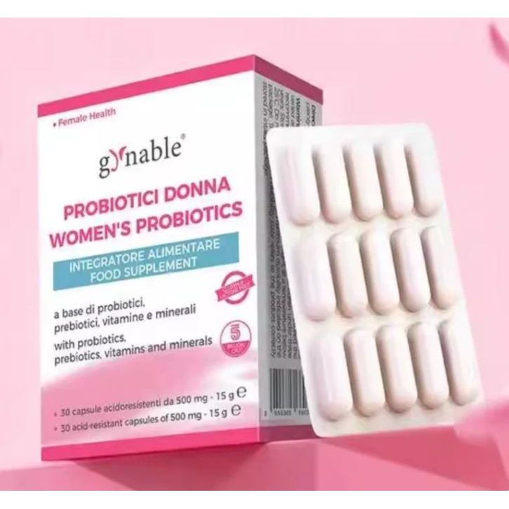 DERMOXEN Gynable Probióticos Femeninos – 30 Cápsulas | Protección de Triple Vía para la Salud Vaginal, Urinaria e Intestinal