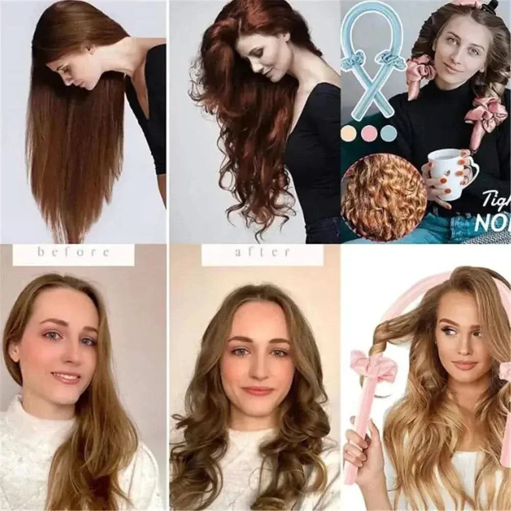 Heatless Curling Rod Headband – Effortless, Damage - Free Curls Overnight - Glam Global UKGlam Global UK