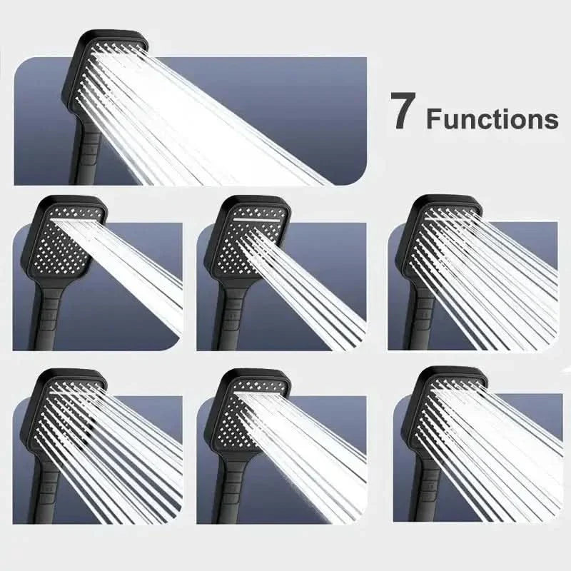 High - Pressure Showerhead with 7 Modes - Glam Global UKGlam Global UK