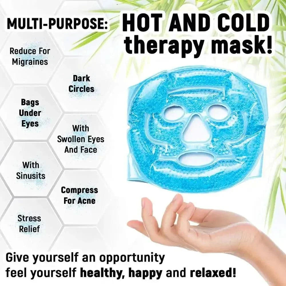 Hot & Cold Gel Full Face Mask – Soothe, Refresh, and Rejuvenate - Glam Global UKGlam Global UK