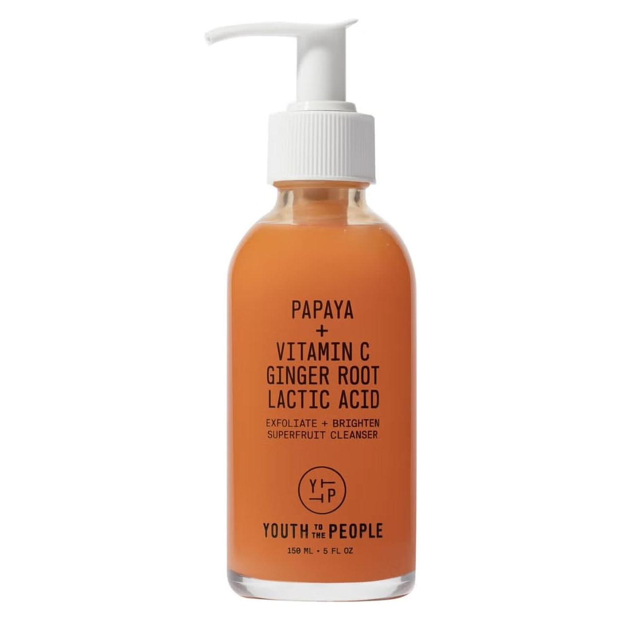 Youth To The People Energy Cleanser – 150ml | Limpiador en Gel de Superfrutas con AHA/BHA para Luminosidad y Claridad