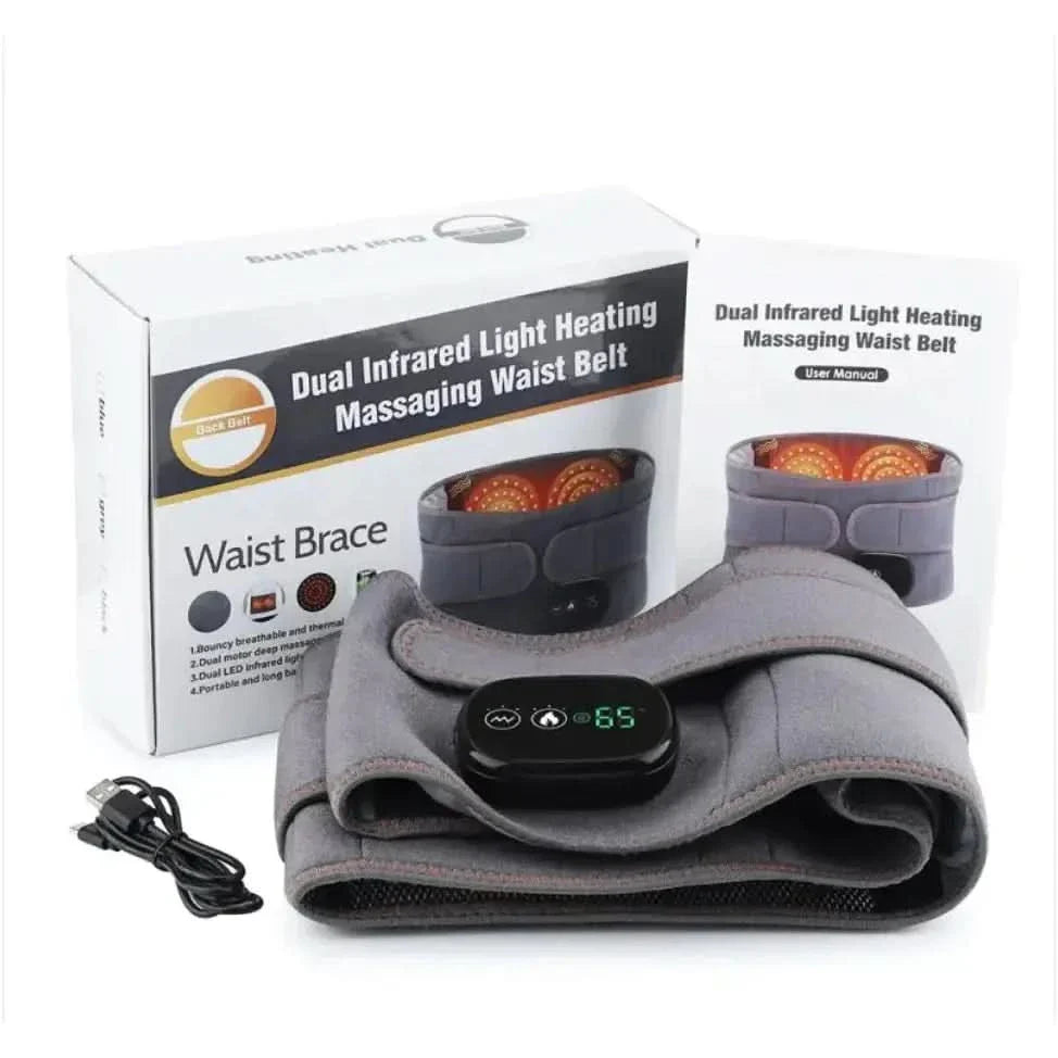 Infrared Vibration Lumbar Support Massager - Glam Global UKGlam Global UK