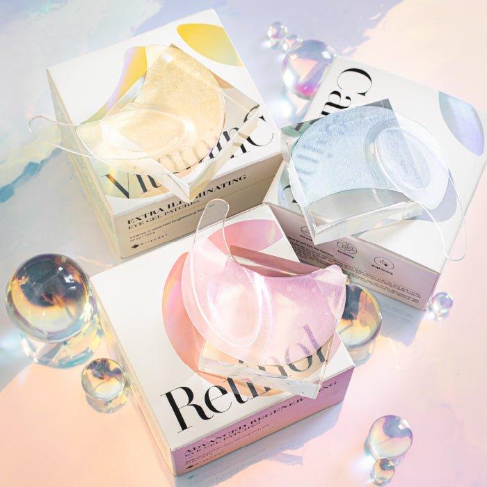 K - SECRET Eye Gel Patches Set (3 Pack) - Retinol, Vitamin C & Caffeine - Glam Global UKK - SECRET