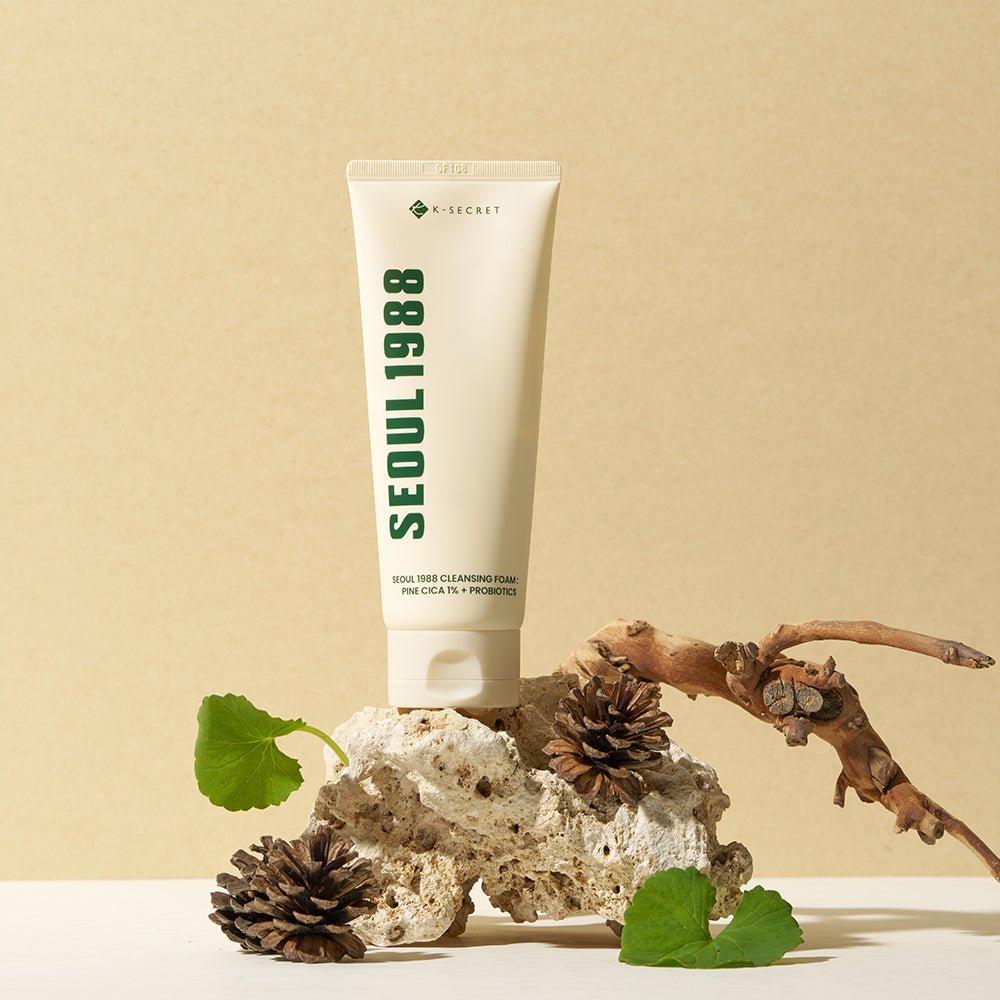 K - SECRET SEOUL 1988 Cleansing Foam : Pine Cica 1% + Probiotics 150ml - Glam Global UKK - SECRET