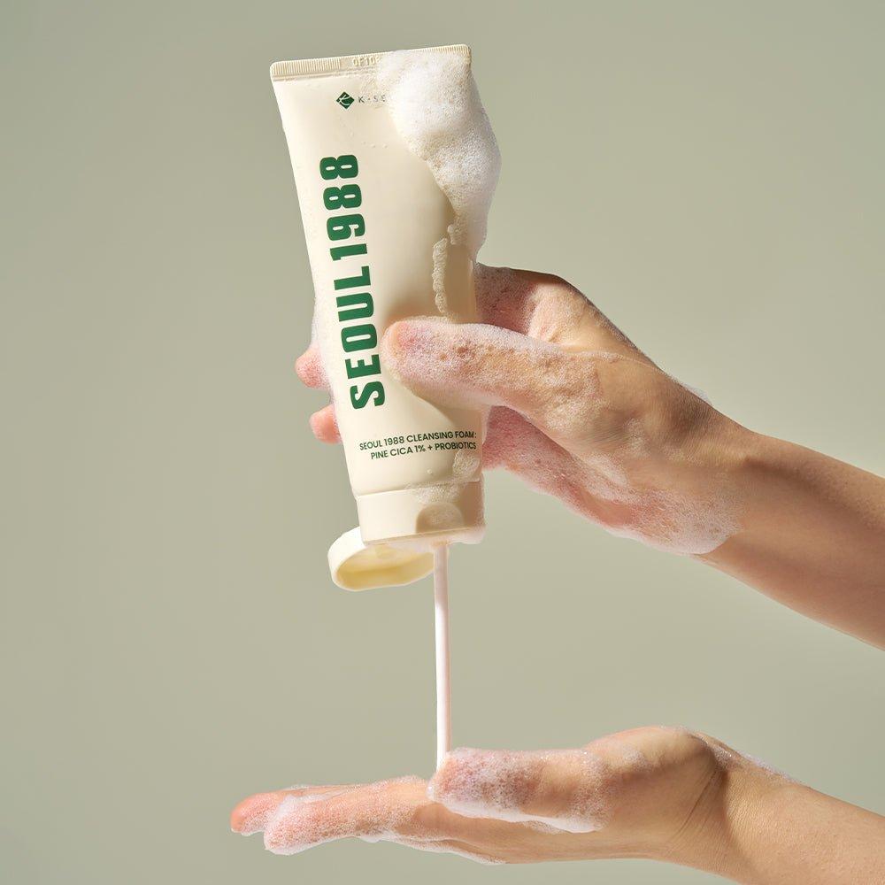 K - SECRET SEOUL 1988 Cleansing Foam : Pine Cica 1% + Probiotics 150ml - Glam Global UKK - SECRET