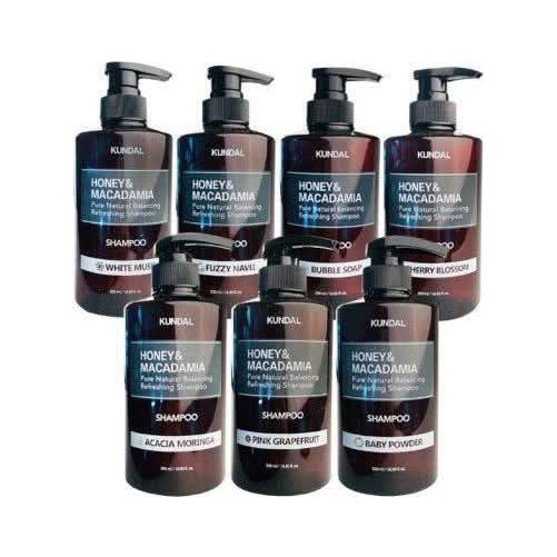 KUNDAL HONEY&MACADAMIA Pure Natural Balancing Refreshing Shampoo 500ml #FUZZY NAVEL - Glam Global UKKUNDAL