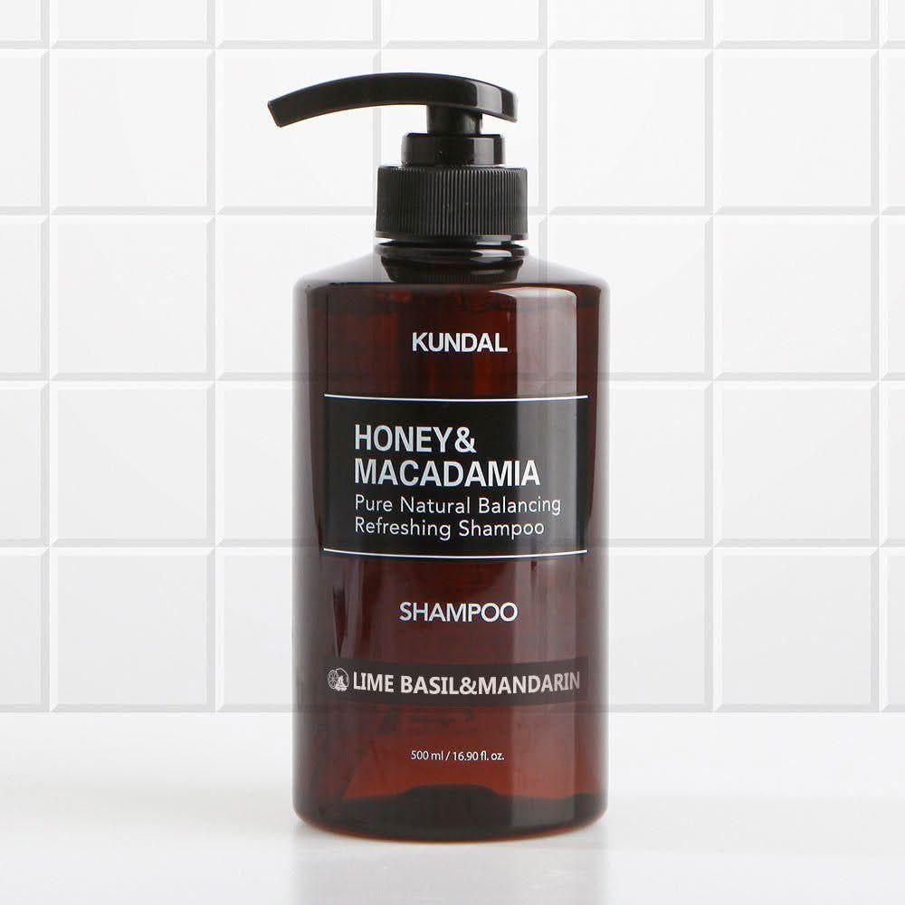 KUNDAL HONEY&MACADAMIA Pure Natural Balancing Refreshing Shampoo 500ml #LIME BASIL&MANDARIN - Glam Global UKKUNDAL