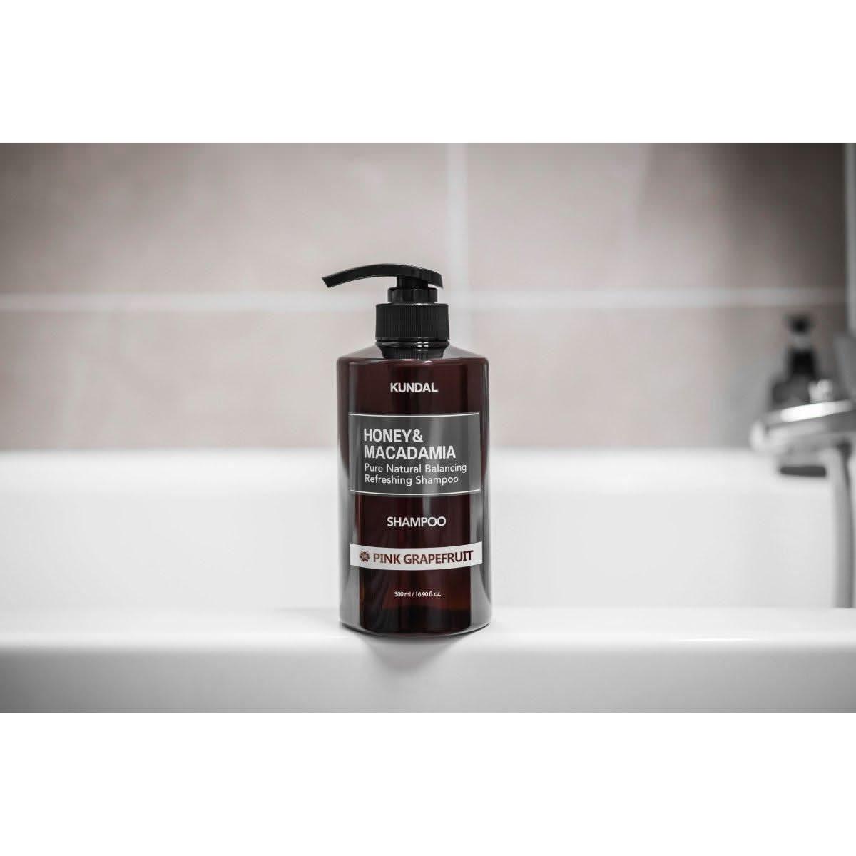 KUNDAL HONEY&MACADAMIA Pure Natural Balancing Refreshing Shampoo 500ml #PINK GRAPEFRUIT - Glam Global UKKUNDAL