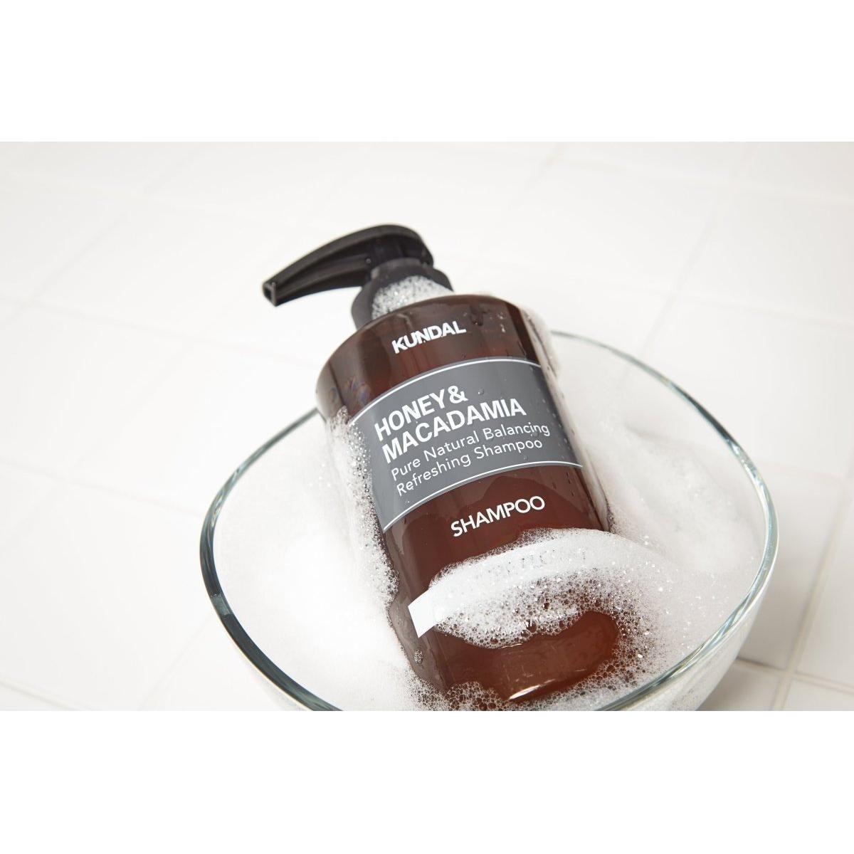 KUNDAL HONEY&MACADAMIA Pure Natural Balancing Refreshing Shampoo 500ml #WEDDING BOUQUET - Glam Global UKKUNDAL