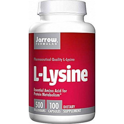 Jarrow Formulas L-Lysine 500mg, 100 Capsules – Supports Immune and Protein Synthesis