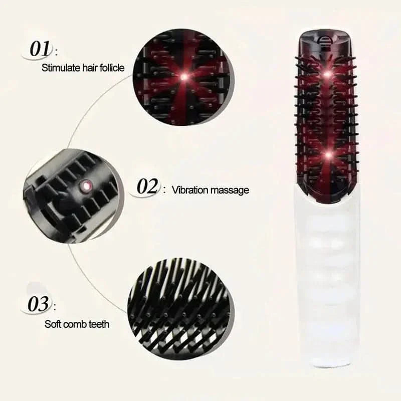 Laser Hair Regrowth Massager Comb | Infrared Therapy & Vibration Technology for Scalp Health - Glam Global UKGlam Global UK
