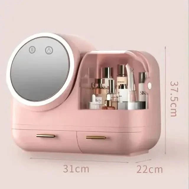LED Desktop Storage Box: The Ultimate Organizer with Illuminating Features - Glam Global UKGlam Global UK