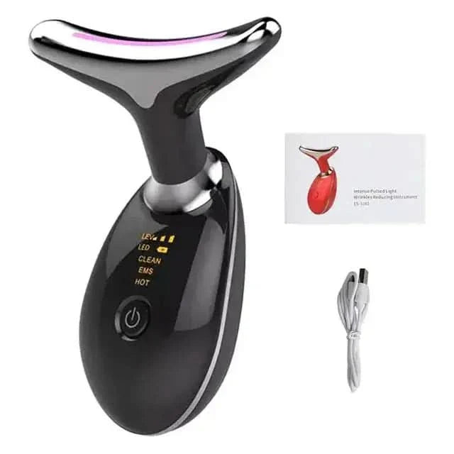 LED Light Therapy & Heat Treatment Anti Wrinkle Face & Neck Massager - Glam Global UKGlam Global UK