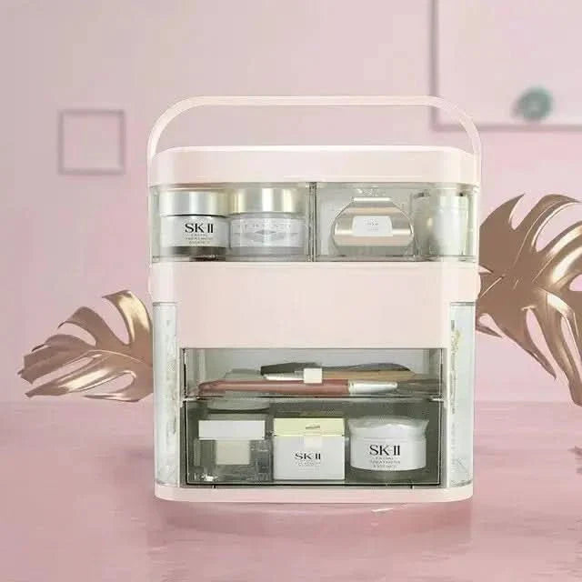 LED Mirror Cosmetic Organizer: The Ultimate Makeup Storage Solution - Glam Global UKGlam Global UK