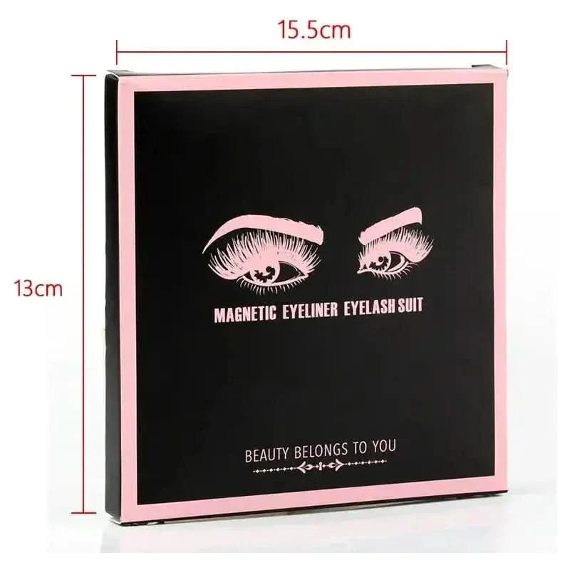 Magnetic Eyelashes Set with Waterproof Eyeliner and Tweezer - Glam Global UKGlam Global UK