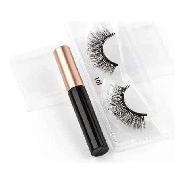 Magnetic Eyelashes Set with Waterproof Eyeliner and Tweezer - Glam Global UKGlam Global UK