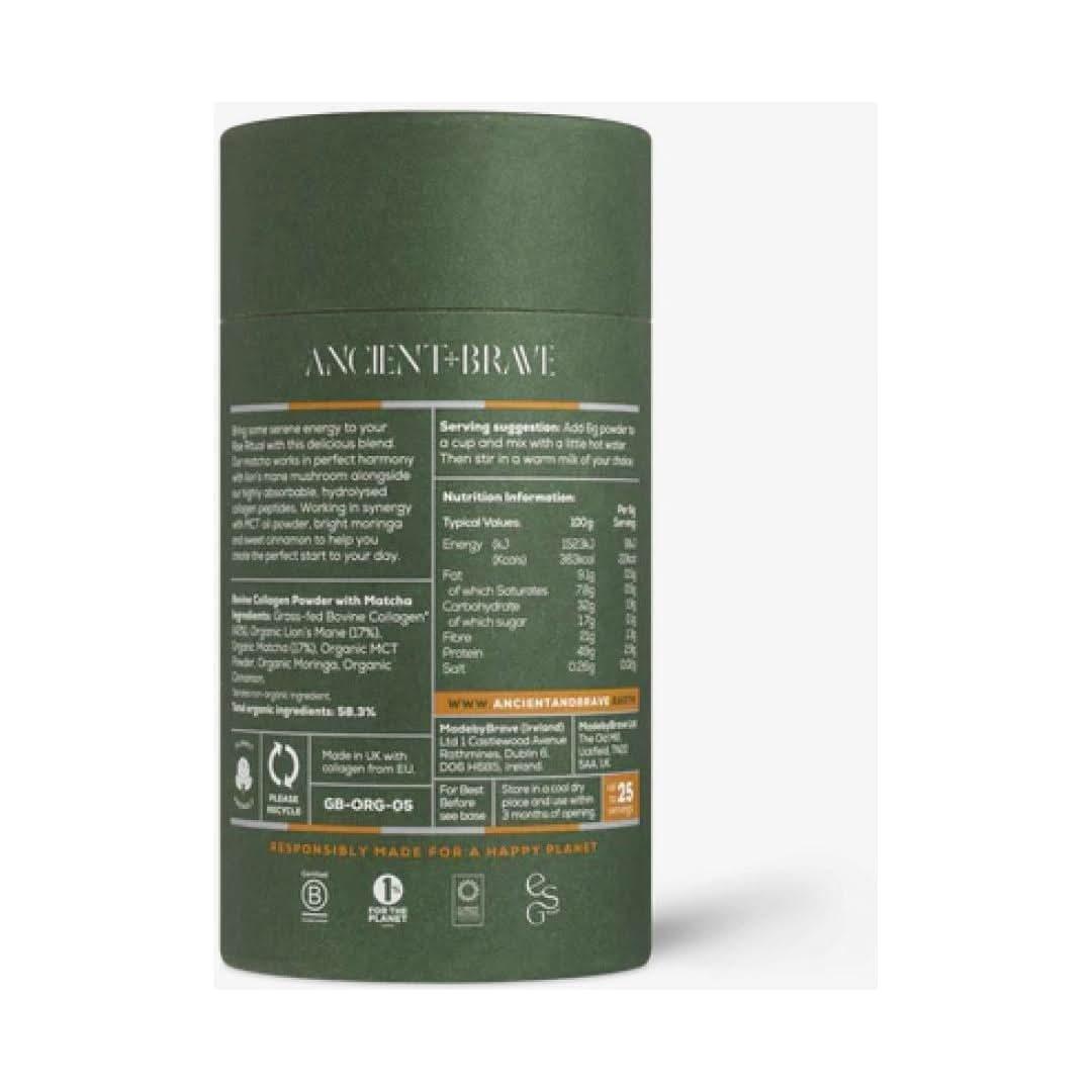 Ancient + Brave Matcha + Collagen - 150g - Glam Global UKAncient + Brave