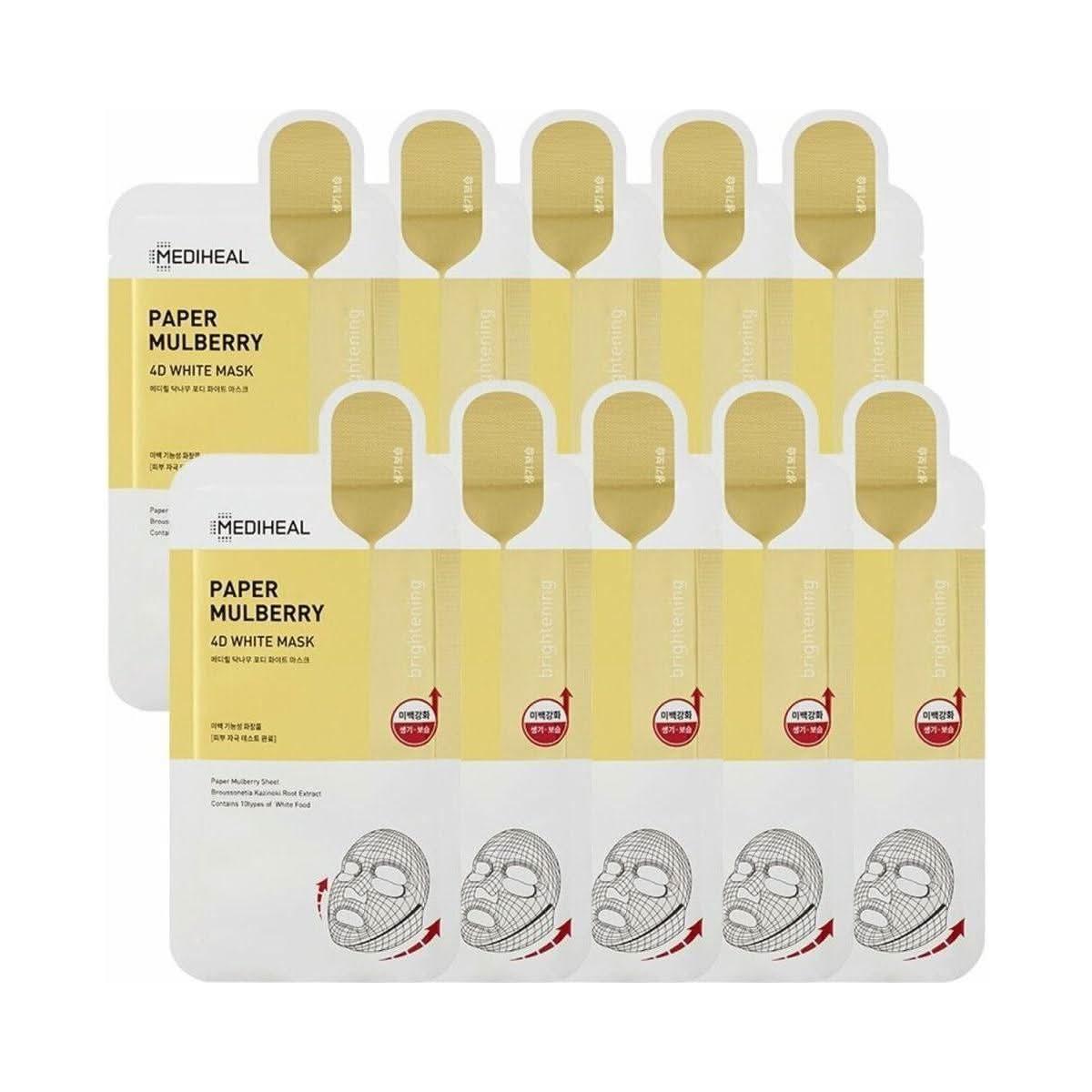 MEDIHEAL Paper Mulberry 4D White Mask Sheet 10P - Glam Global UKMEDIHEAL