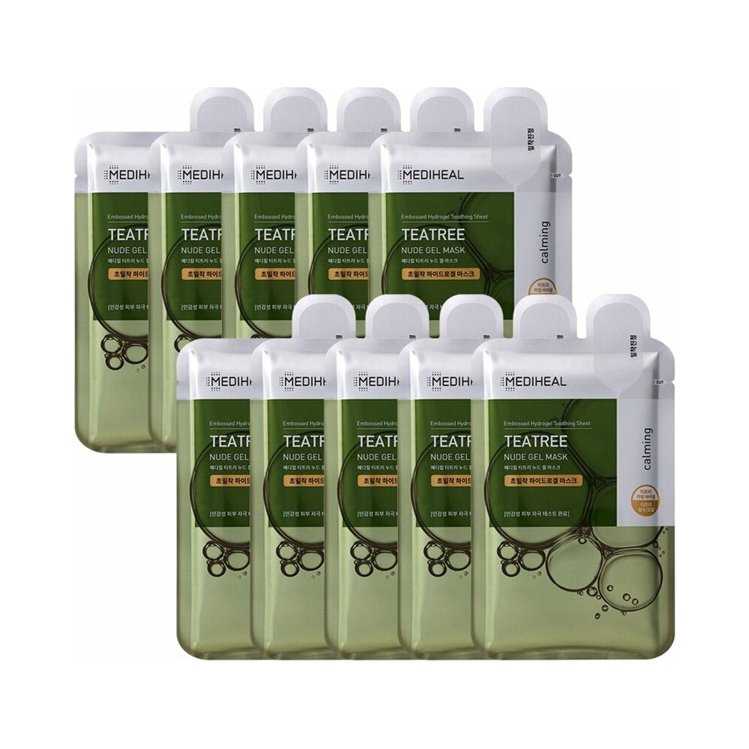 MEDIHEAL Tea Tree Nude Gel Mask Sheet 10p - Glam Global UKMEDIHEAL