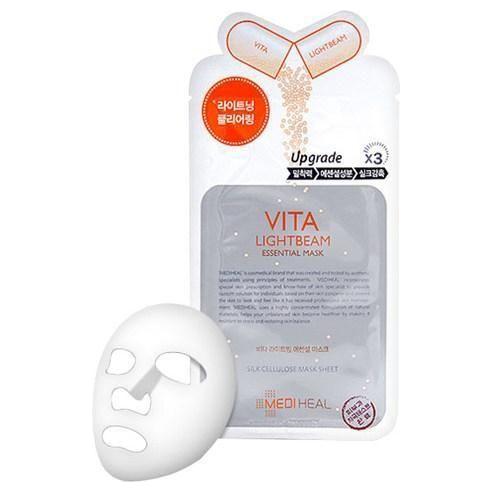 MEDIHEAL Vita Lightbeam Essential Mask EX 24ml x 10ea - Glam Global UKMEDIHEAL