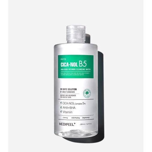 MEDIPEEL PHYTO CICA - NOL B5 AHA BHA Vitamin Calming Micellar Cleansing Water – 500ml - Glam Global UKMEDIPEEL