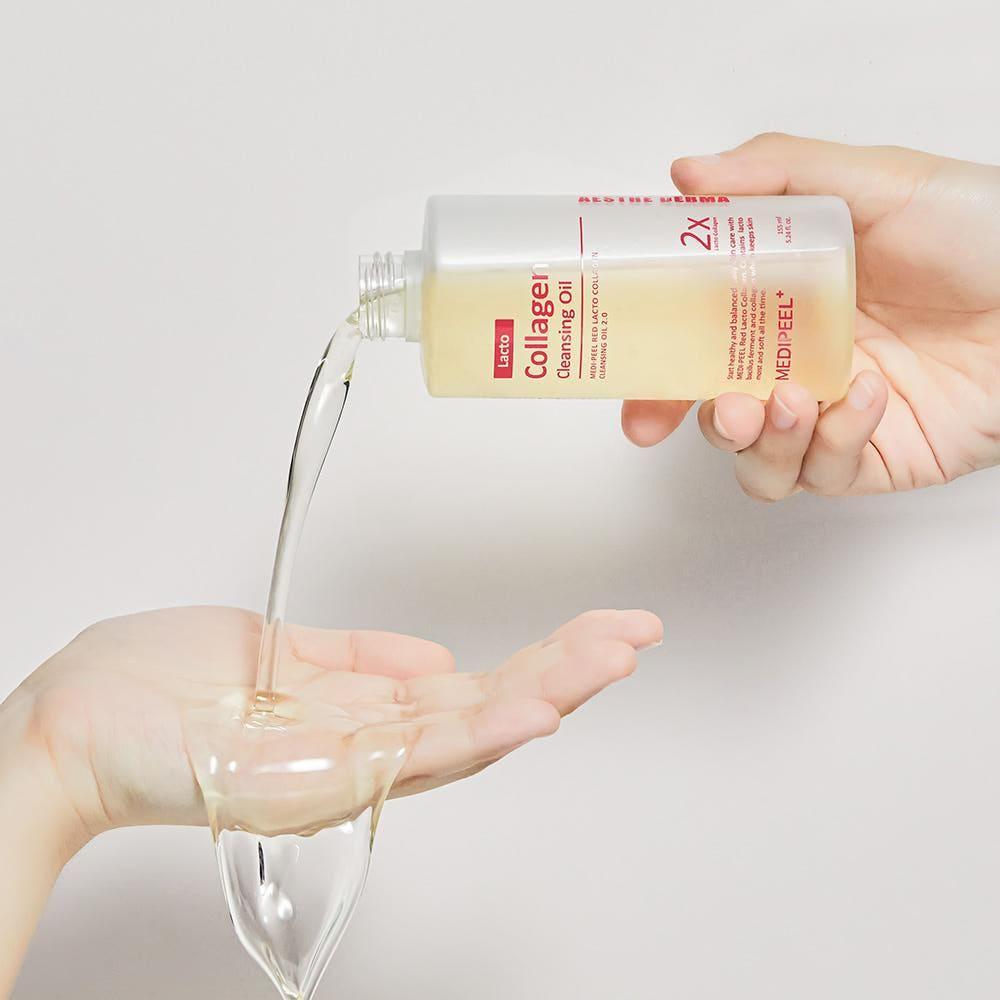 MEDIPEEL Red Lacto Collagen Cleansing Oil 2.0 – 200ml - Glam Global UKMEDIPEEL