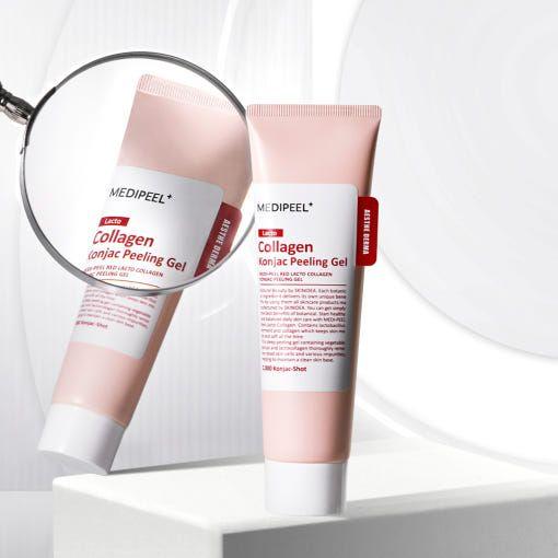 MEDIPEEL Red Lacto Collagen Konjac Peeling Gel – 95ml - Glam Global UKMEDIPEEL