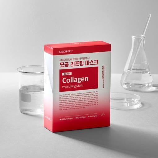 MEDIPEEL Red Lacto Collagen Pore Lifting Mask – 30ml (10 Pack) - Glam Global UKMEDIPEEL