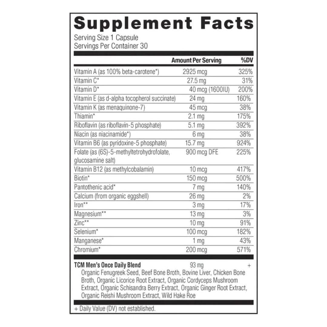 Ancient Nutrition Men's Multivitamin Once Daily - 30 Capsules - Glam Global UKAncient Nutrition