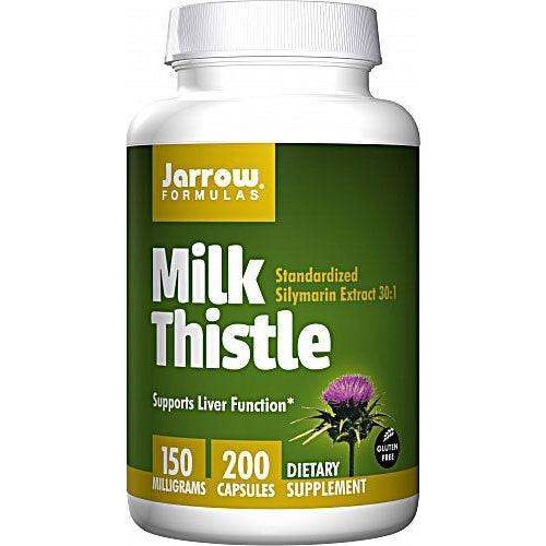 Jarrow Formulas Milk Thistle 150mg, 200 Capsules – Liver Support & Antioxidant