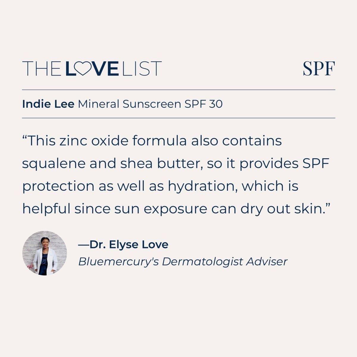 Indie Lee Mineral Sunscreen SPF 30 - 100ml - Glam Global UKIndie Lee
