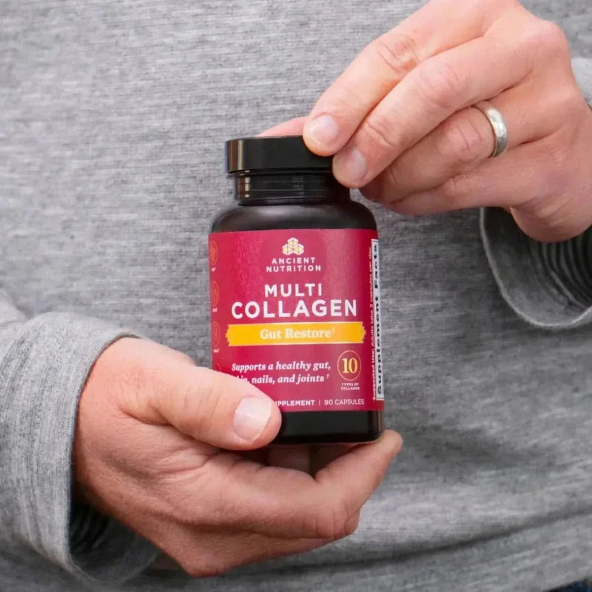 Ancient Nutrition Multi Collagen Gut Restore 90 Capsules - Glam Global UKAncient Nutrition