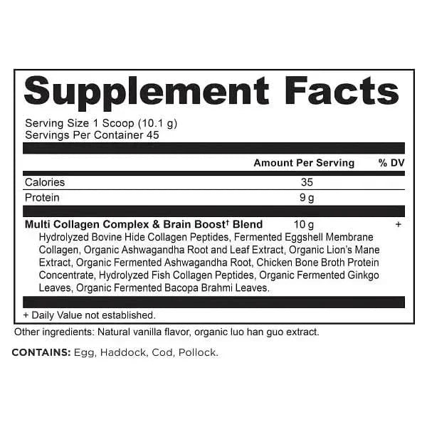 Ancient NutritionMulti Collagen Protein Brain Boost Powder - 45 Servings - Glam Global UKAncient Nutrition
