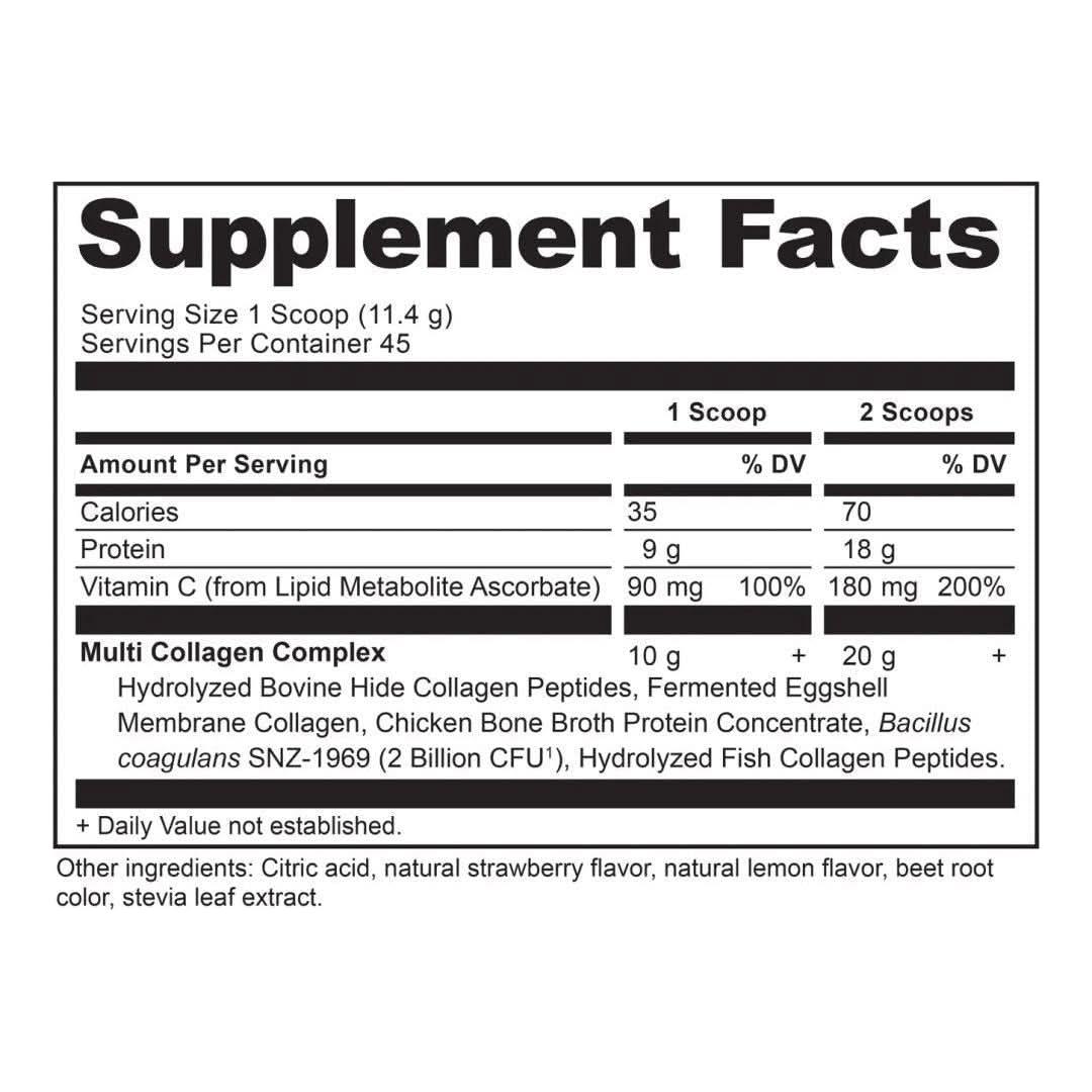 Ancient Nutrition Multi Collagen Protein Powder - Strawberry Lemonade - Glam Global UKAncient Nutrition