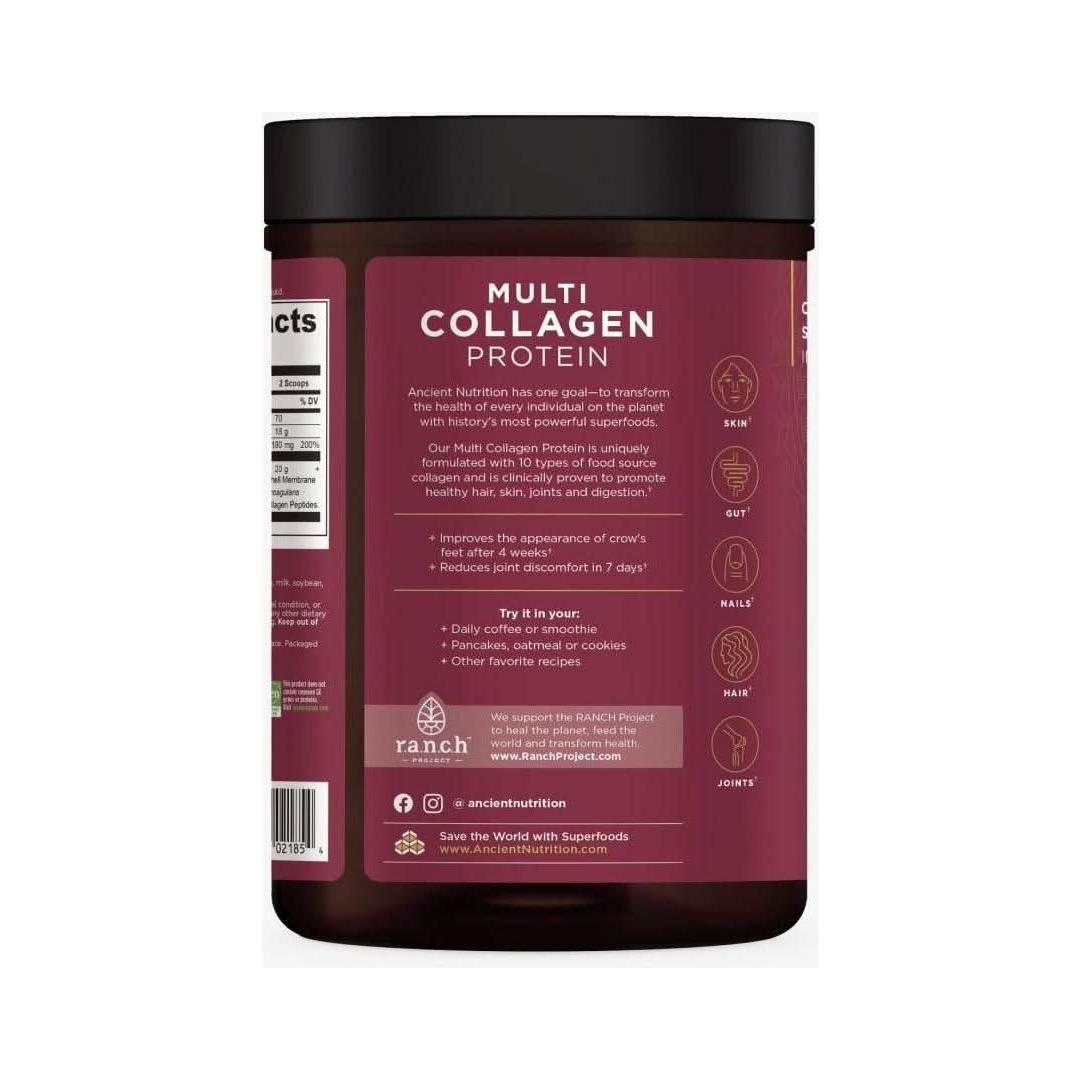 Ancient Nutrition Multi Collagen Protein - Vanilla - Glam Global UKAncient Nutrition