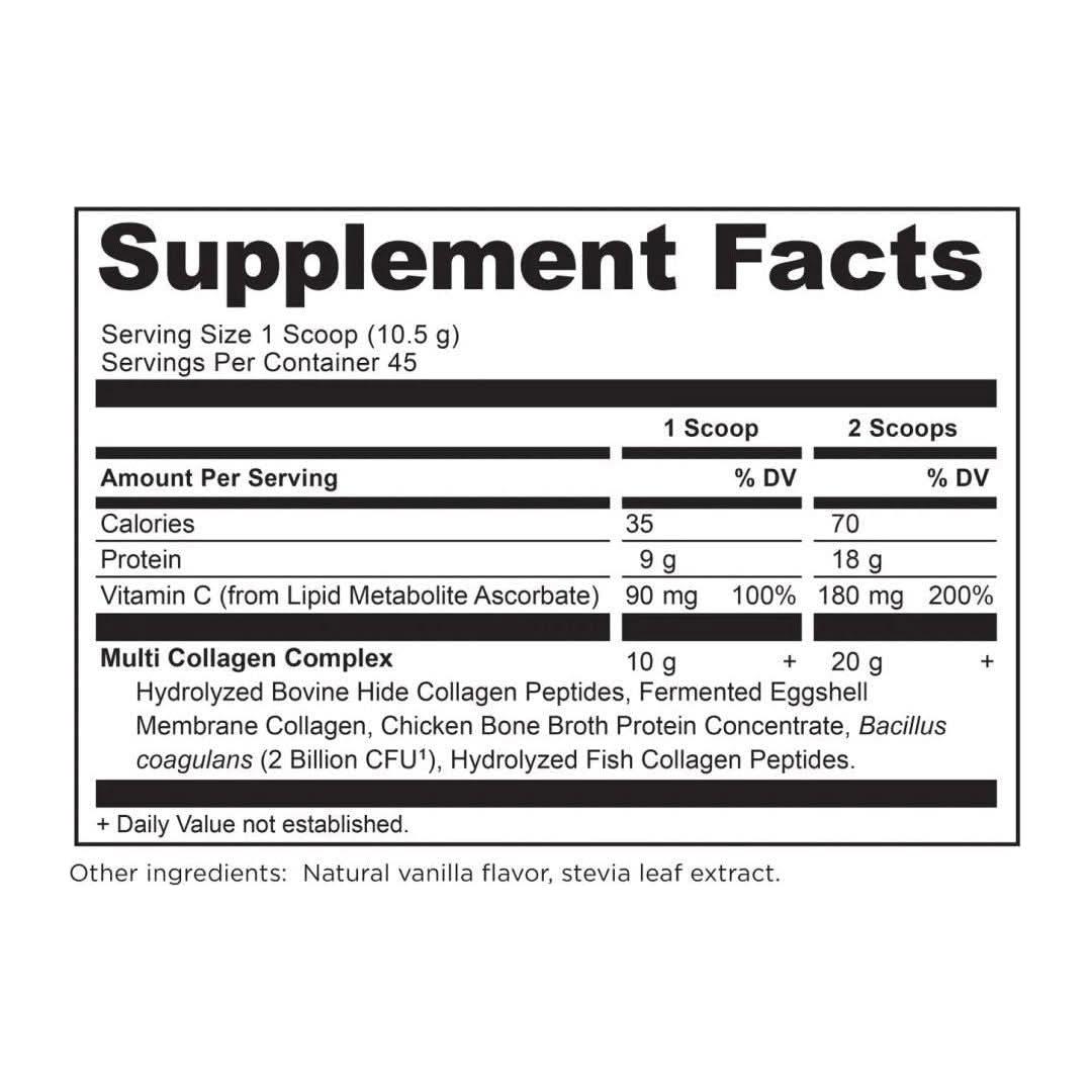 Ancient Nutrition Multi Collagen Protein - Vanilla - Glam Global UKAncient Nutrition
