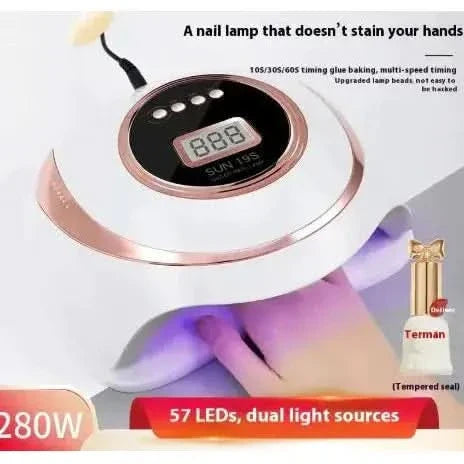 Nail Art Phototherapy Lamp – 150W Blue Light Gel Curing with Quick - Dry Technology - Glam Global UKGlam Global UK