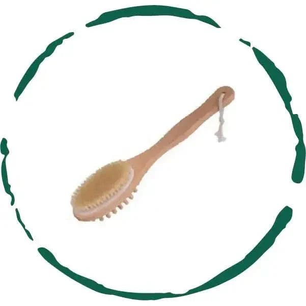 Natural Boar Bristle Bath & Body Massage Brush - Glam Global UKGlam Global UK